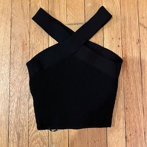 Aritiza Babaton Criss Cross Knit Tank